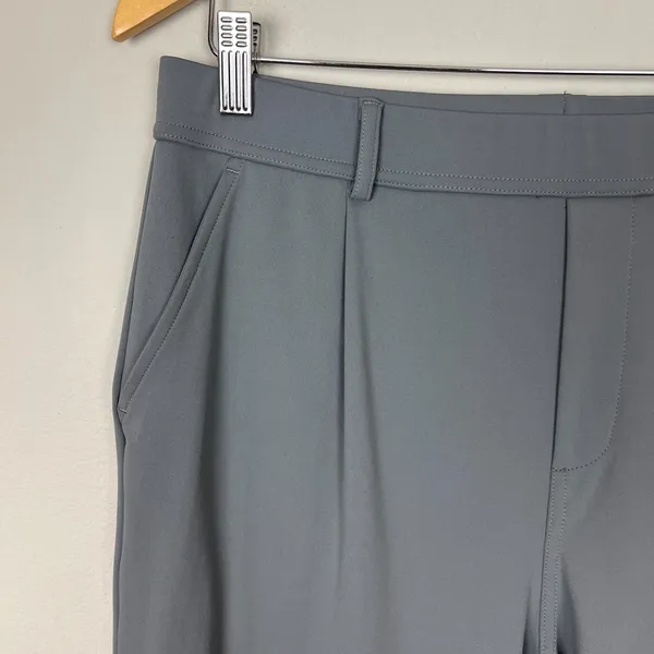 Halara High Waisted Pocket Straight Leg Work Pants Womens‎ PL Petite Large Gray - Image 6