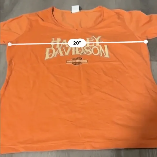 Harley Davidson Orange Gatlinburg Tennessee Short Sleeve Tee Shirt Size‎ XL - Image 8