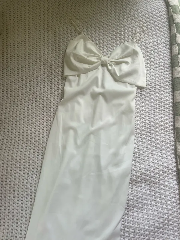 Lulus dress white bow maxi - Image 2