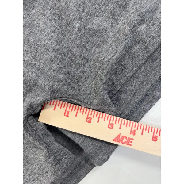 Gray Sleeveless Mini Dress Built In Short Pockets XL Heathered Jersey Athleisure - Image 6