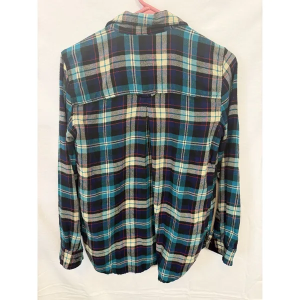 American Eagle Ahh-Mazingly Soft Boyfriend Fit Plaid Flannel Shirt‎ Grunge Y2K - Image 2