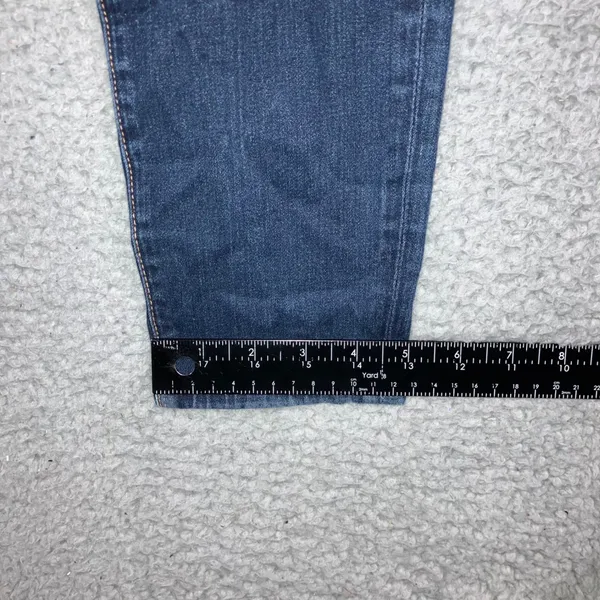 7 For All Mankind‎ The Skinny Jeans Women 31x29 Dark Wash Denim Stretch Pants - Image 6