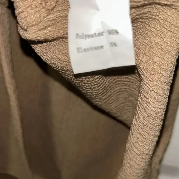 Women’s Beige Stretchy Pants Set(Size Small) Tan - Image 8