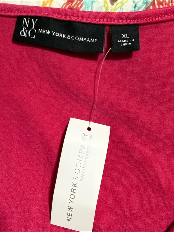 New York & Company women’s size XL pink sleeveless pullover pink top new - Image 8