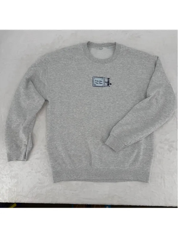 Taylor Swift Eras Tour Sweatshirt Matchbox Graphic Gray Crewneck Swiftie Medium - Image 7