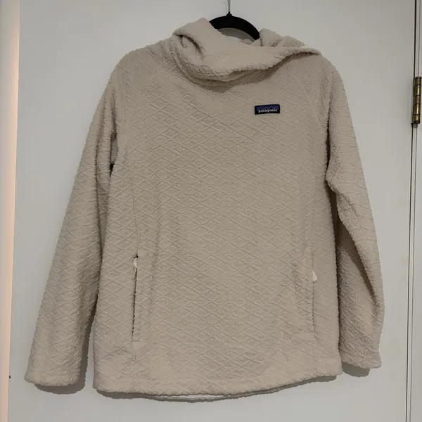Patagonia W's Diamond Capra Hoody Cream Ivory Size Medium Pullover - Image 2