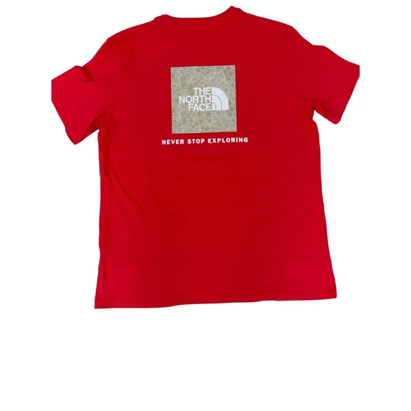 The North Face Women's Red Short Sleeve T-Shirt - Size M (NWT) - Image 3