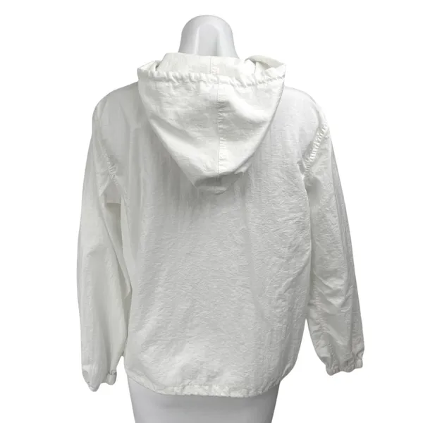 Brandy Melville J. Galt White Los Angeles Hoodie Hooded Windbreaker Jacket Sz S - Image 2