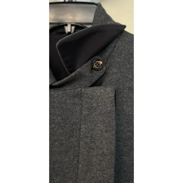 Brunello Cucinelli Gray Cashmere Coat Women’s S Quiet Luxury Old Money Formal - Image 3