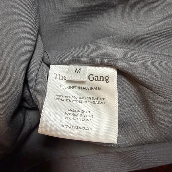 The Wolf Gang Inka Vest Top Women S Ash Grey Halter Gold Daisy Buttons Blouse - Image 3