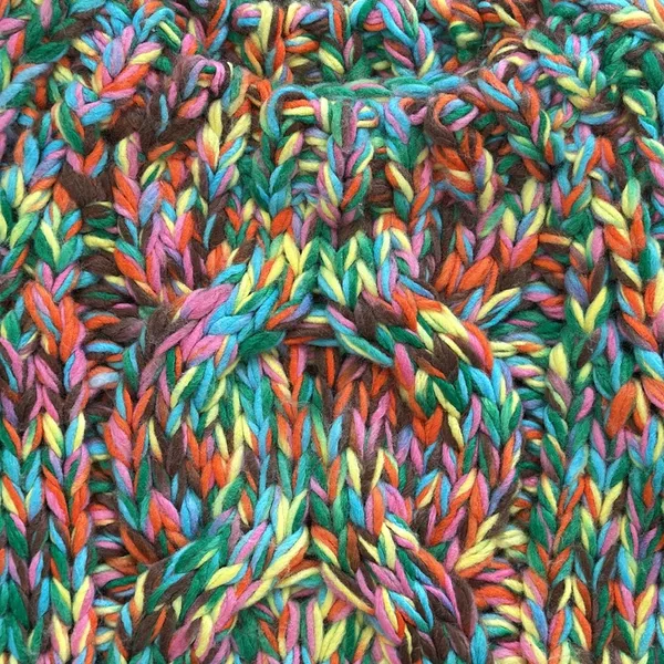 Handmade Colorful Knit Sweater - Image 4