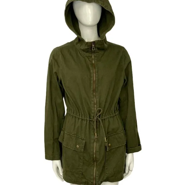 Old Navy 100% Cotton Olive Safari Utility‎ Jacket - Image 2