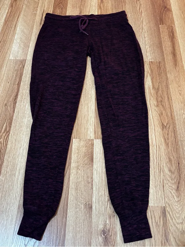 Prince & Fox Marled Plum Jogger Pants Purple Size XXS - Image 3