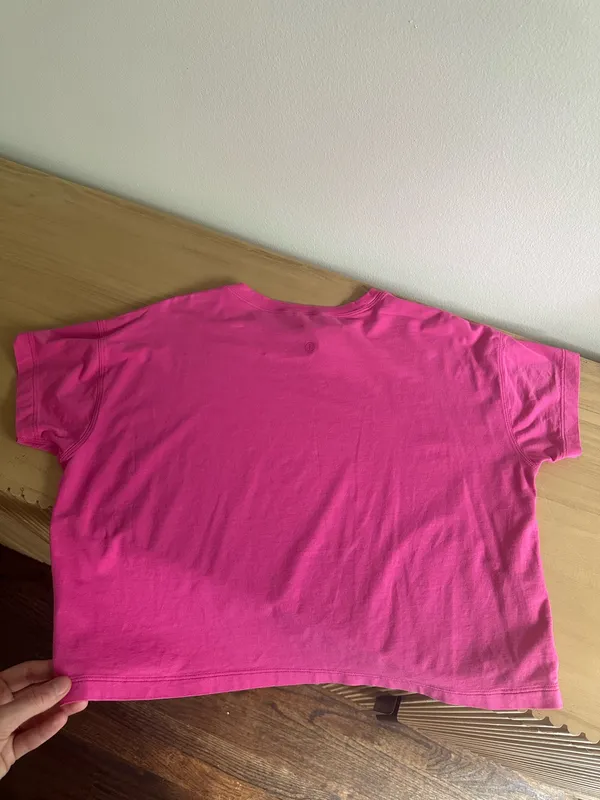 Lululemon Cates Tee Sonic Pink 6 - Image 3