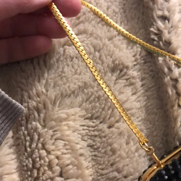 Beaded Black Purse/Clutch - Image 4