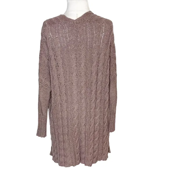 Free people easy cable v neck‎ sweater mushroom - Image 8