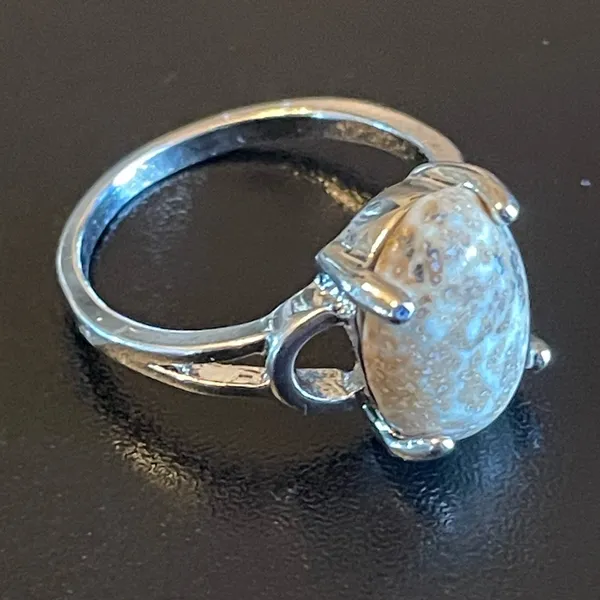 Brown potato gemstone ring size 8.5 - Image 2