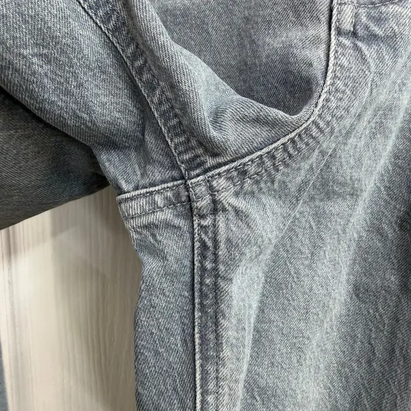 Universal Threads gray blue highest rise straight cotton stretch denim jeans 10 - Image 3