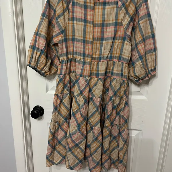 ANTHROPOLOGIE Drew plaid dress size small‎ - Image 6
