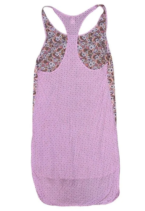 Victoria’s Secret pink brown floral tank dress women’s size medium - Image 2