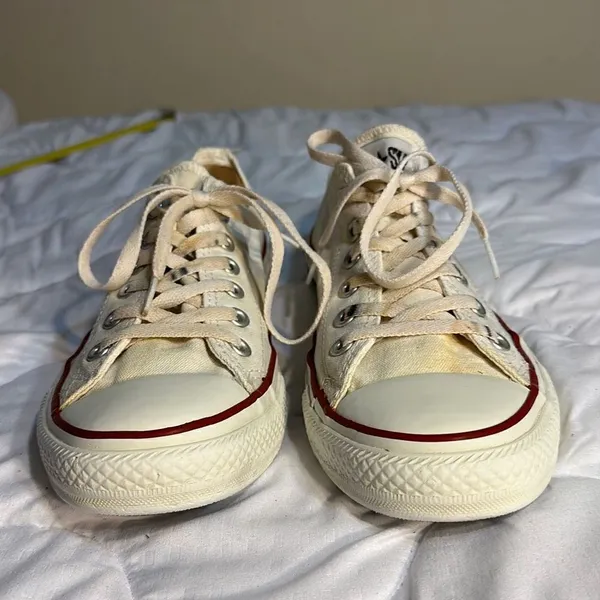 Converse All Star Low Top White Sneakers Men’s 8, Women’s 10 - Image 2