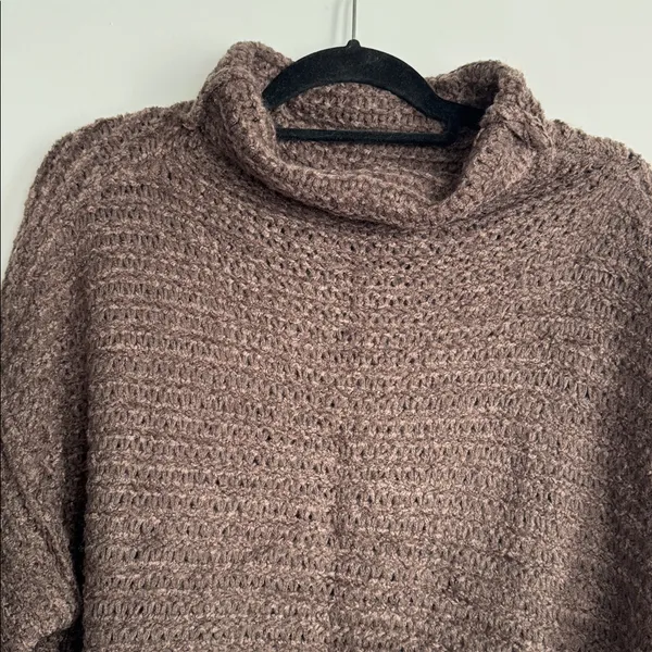 Aerie Cozy Brown Knit Sweater Size M - Image 2