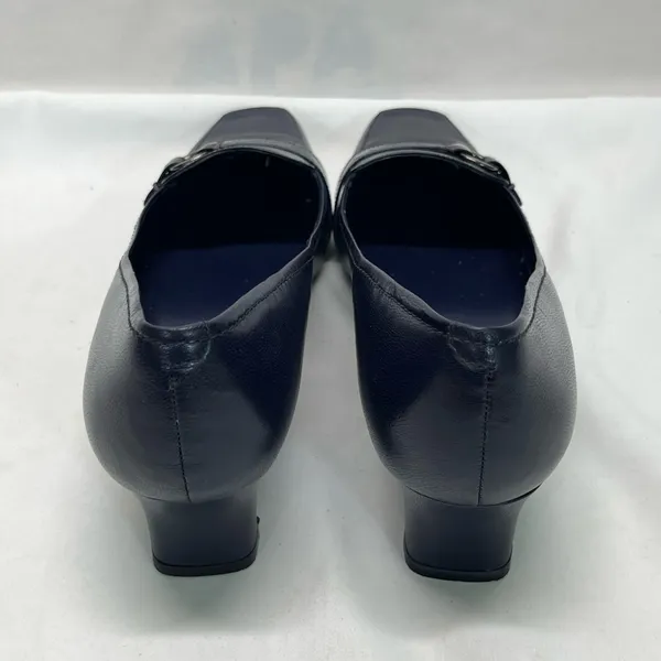 Easy Spirit Leather Slip On Heel‎ Women 8.5 Dark Purle Business Timeless Comfort - Image 4