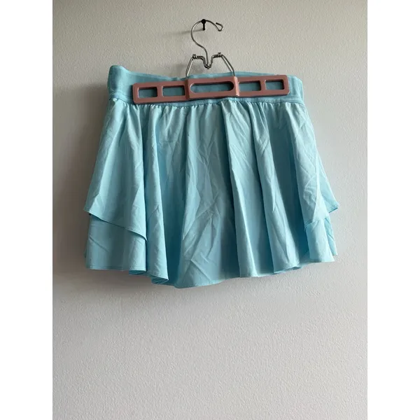 Lululemon Court Rival‎ High Rise Tennis Skort Sz 8 Blue Athletic Skirt Layered - Image 3