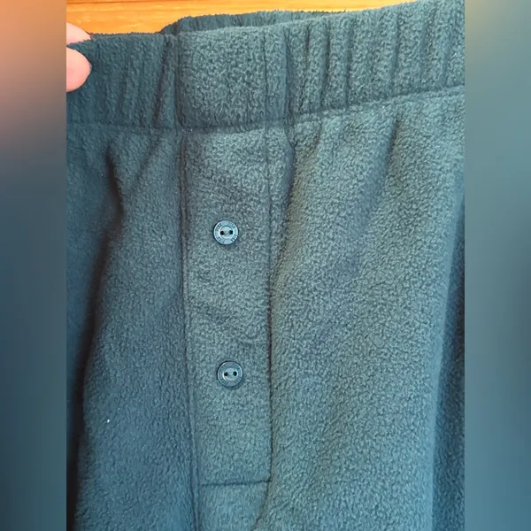 Victoria's Secret PINK polar fleece pajama set in a dark green color size XXL - Image 4