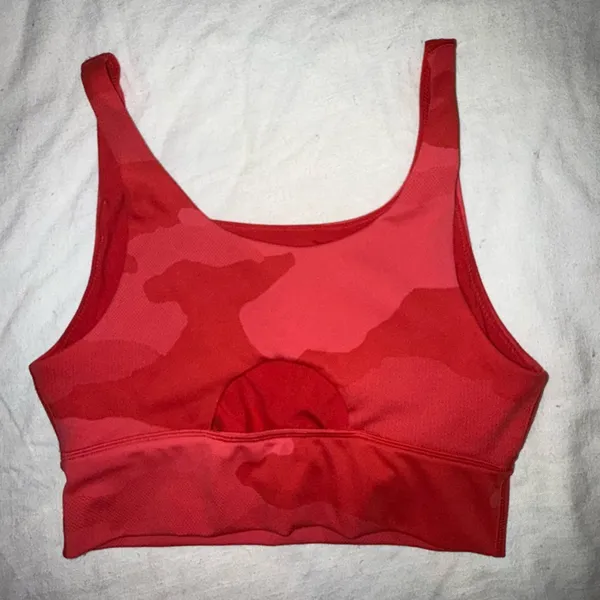 Aerie Camo Red Sports Bra - Image 2