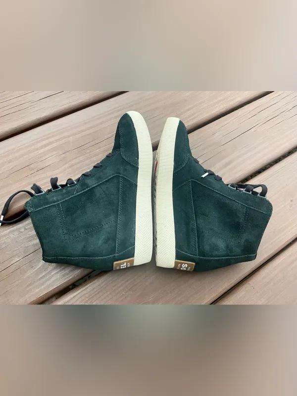 Sorel Black Suede High-Top Wedge Sneaker - Image 13