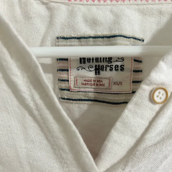Holding‎ Horses by Anthropologie Oversized 100% Cotton Botton Down Shirt XS/S - Image 2