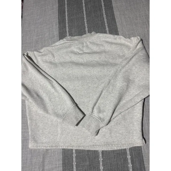 Old Navy Womens Gray Mock Neck Long Sleeve Pocket Sweatshirt Size S - Image 4