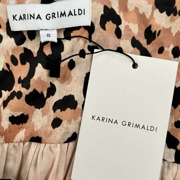 NWT Karina Grimaldi‎ Anaii Cheetah Print Asymmetric Hem Maxi Dress - Image 5