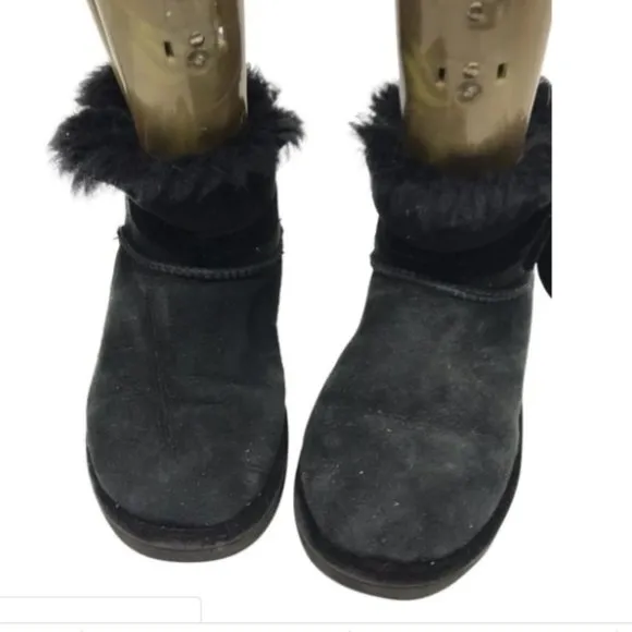 Mid UGG Black Boots Size: US 5 - Image 2