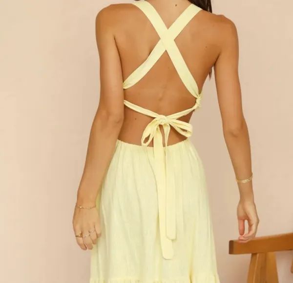 Yellow Fortunate One Dress - Image 2