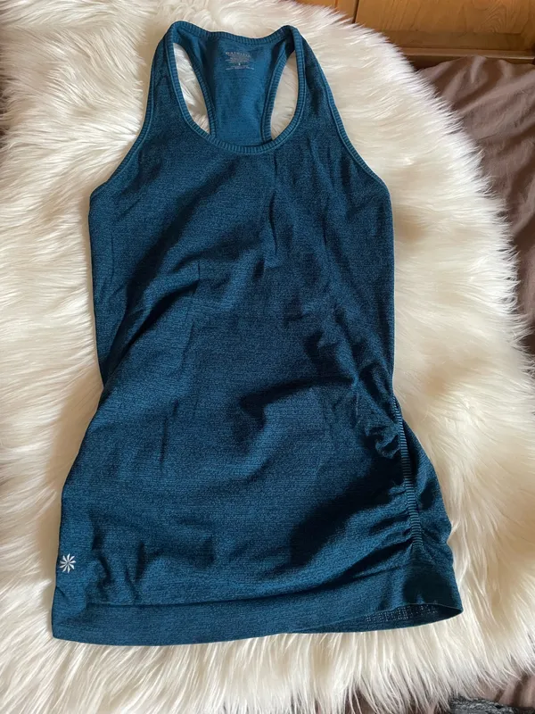 Athleta Deep Teal Racerback Tank   - Image 6