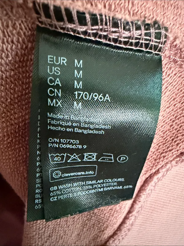 H&M Mauve Crewneck Sweatshirt - Image 3