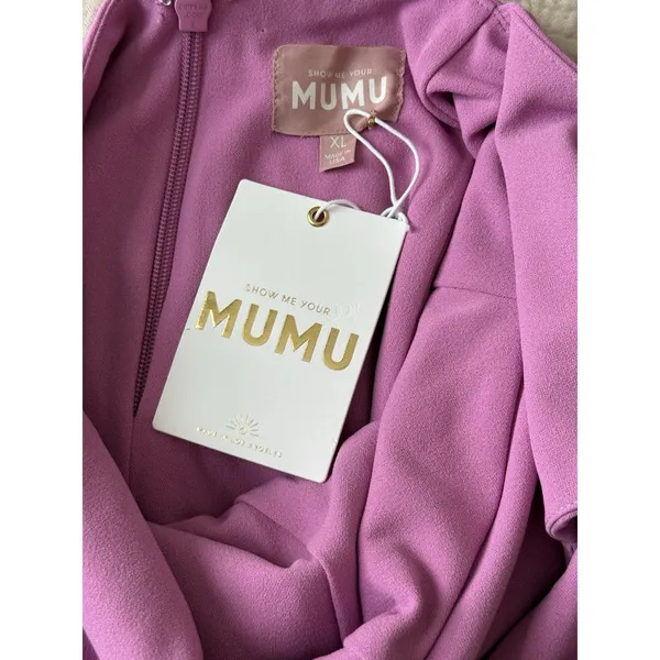 NWT Show Me Your Mumu‎ Rachel Maxi Dress Womens XL Pink Bridesmaid Wedding Guest - Image 4