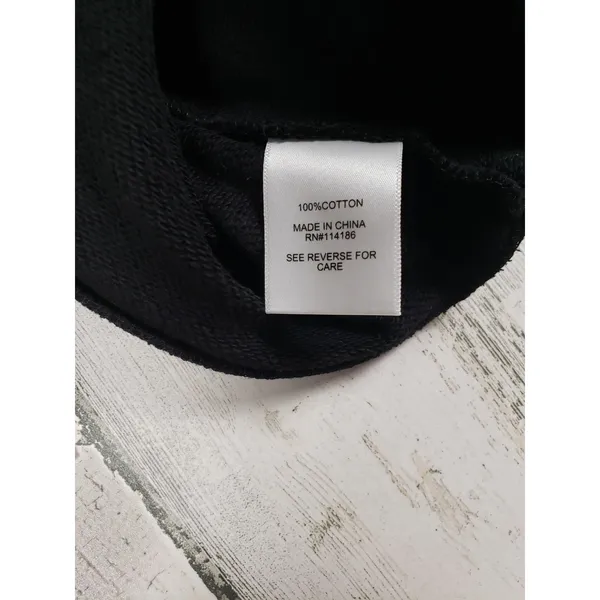 NWT Juicy by Juicy Couture Black Silver Graphic Sweatshirt Women's Size XS - Image 10