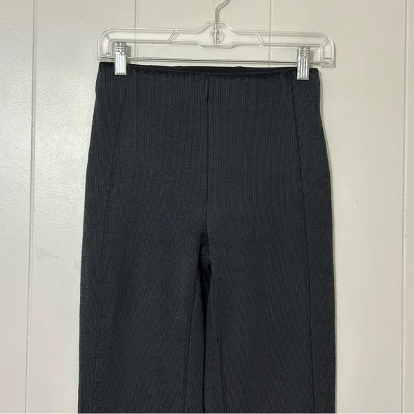 Lululemon Ribbed Softstreme Flare Pants Black Size 4 Lounge Yoga Athleisure - Image 4