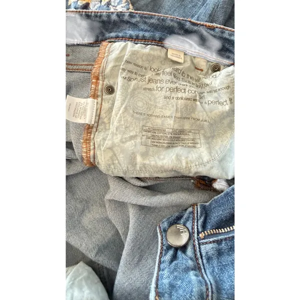 J. Jill Denim Straight Leg Embroidered Jeans size 12 - Image 7