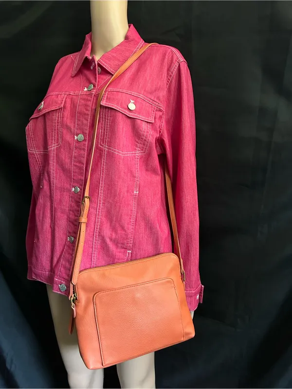Universal Thread Women's Compact Orange Crossbody Shoulder Bag Purse - Image 2