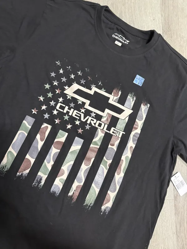 Chevrolet logo tee shirt Black Size L - Image 3
