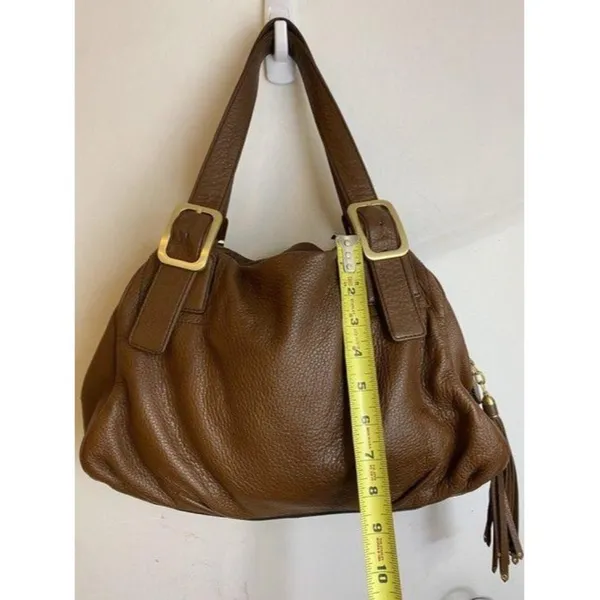 cole haan brown leather shoulder bag - Image 2