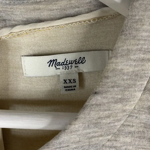 Madewell Size XXS Dress The Anytime Scuba Sleeveless Heather Gray Casual Women’s - Image 3