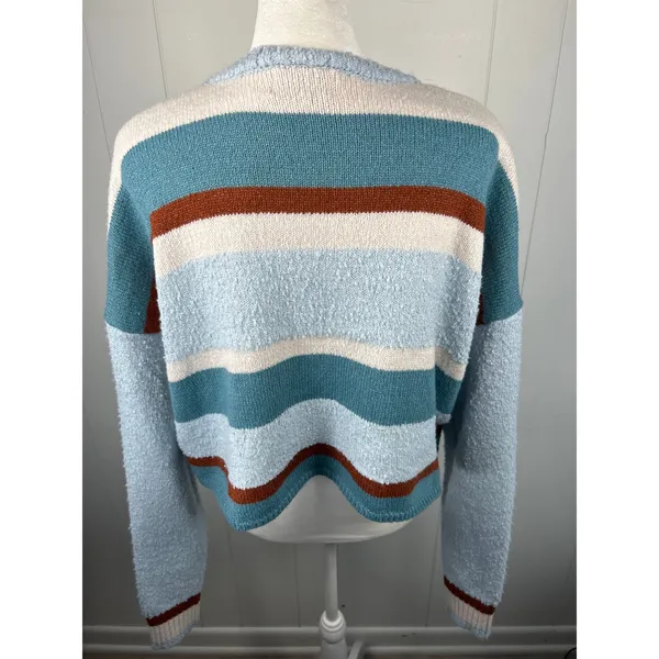 PacSun LA Hearts Marissa Striped Cozy Crew Neck Sweater NWOT Size M - Image 4