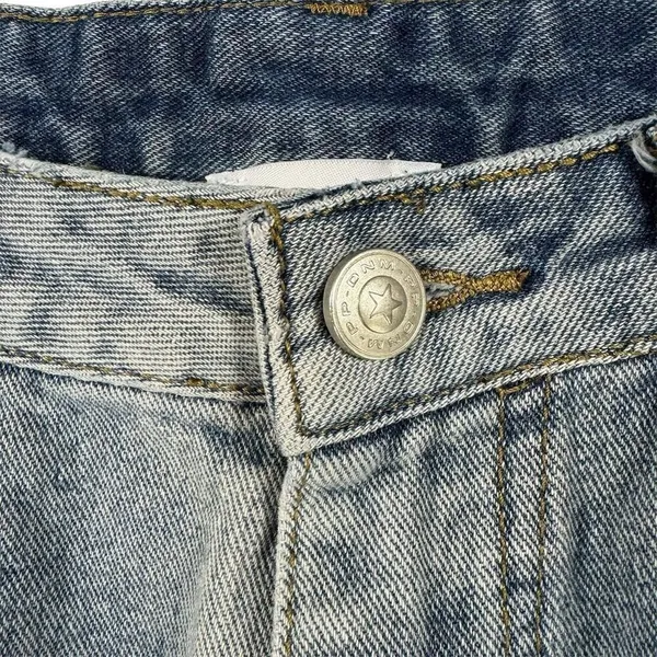 Princess Polly Women's Size 6 High Waisted‎ Mom Jeans Two-Tone Denim Punk Rock - Image 5
