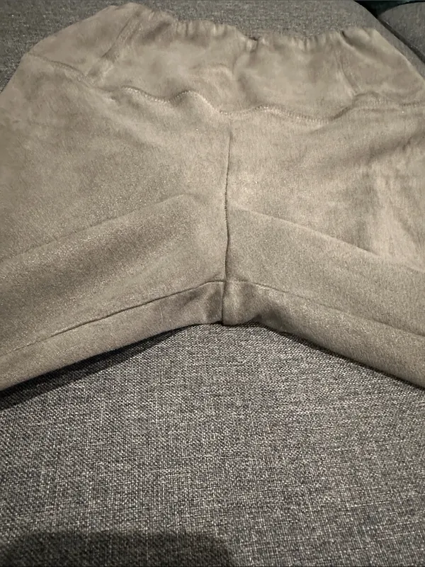Wilfred Free Daria Faux-Suede‎ Charcoal Leggings size small - Image 6