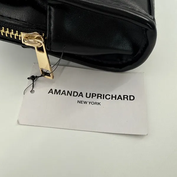 NWT Amanda Uprichard Black‎ Quilted Belt Bag Le Sac Banane Fanny Pack Gold Zip - Image 4